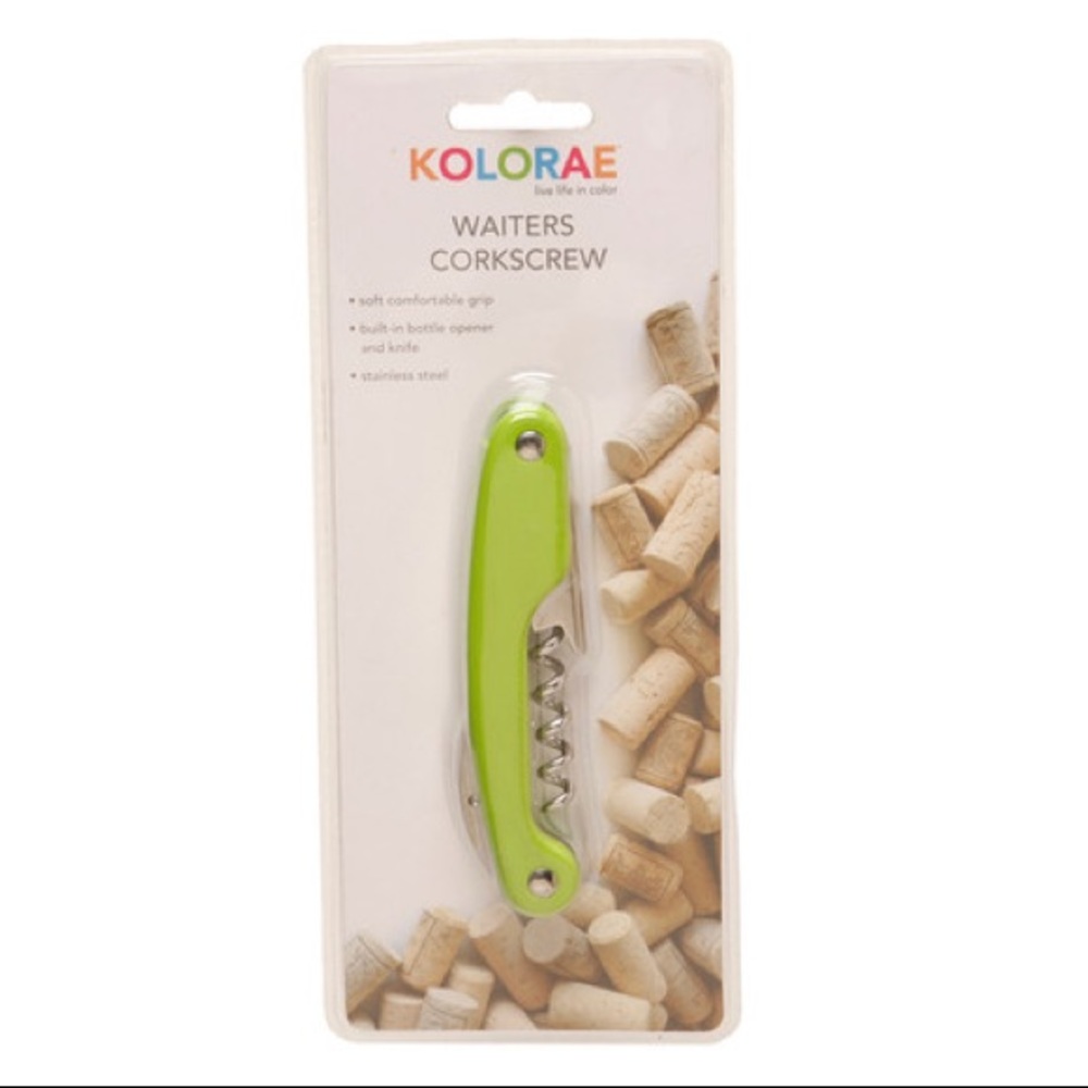 NWT Kolorae Waiter's Corkscrew Green💚🍷🍾🥂🍺🍻